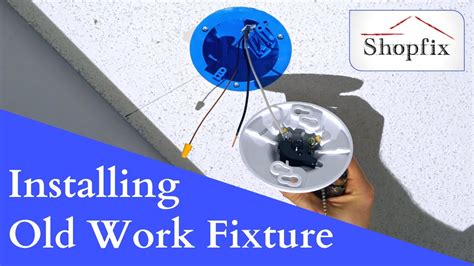 cost to install ceiling junction box|old work ceiling box installation.